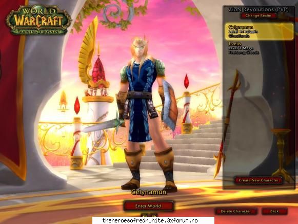 desi e o foto mai veche e misto , mia fost lene aseara sa fac alte printuri :d pala blood elf lvl 17